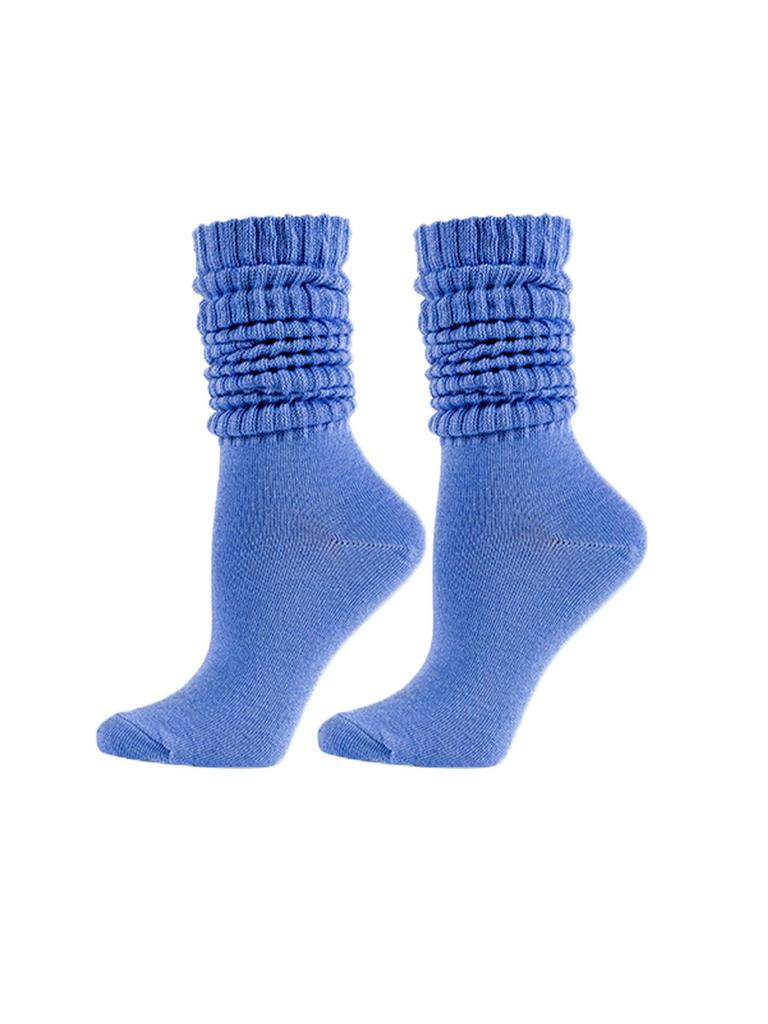 Candy Color Chunky Socks for Men and Women - Autumn/Winter Solid Slimming Long Socks