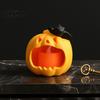 Halloween Theme Light Pumpkin Night Light, LED Spooky Skeleton Desk Lamp, Electric Candle for Holiday Party Home Office Decoration Holida Lamp