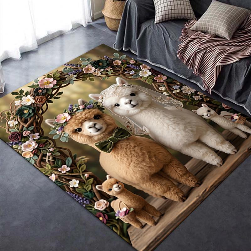 2025 New Cute Animals Carpet Rug for Living Room Bedroom Home Sofa Decoration,Kids Play Non-slip Floor Mat