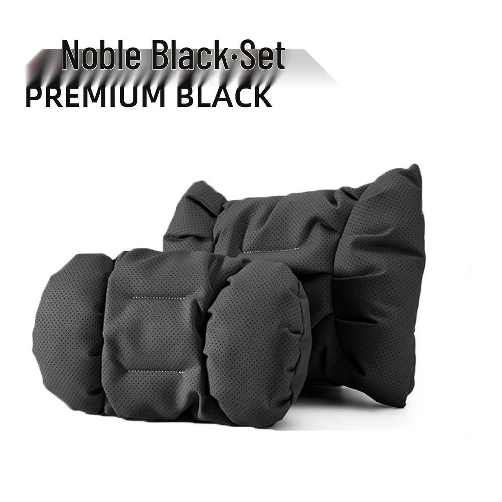 Luxury Bubble-Style Car Neck & Lumbar Support Pillow Set - All-Season Comfort