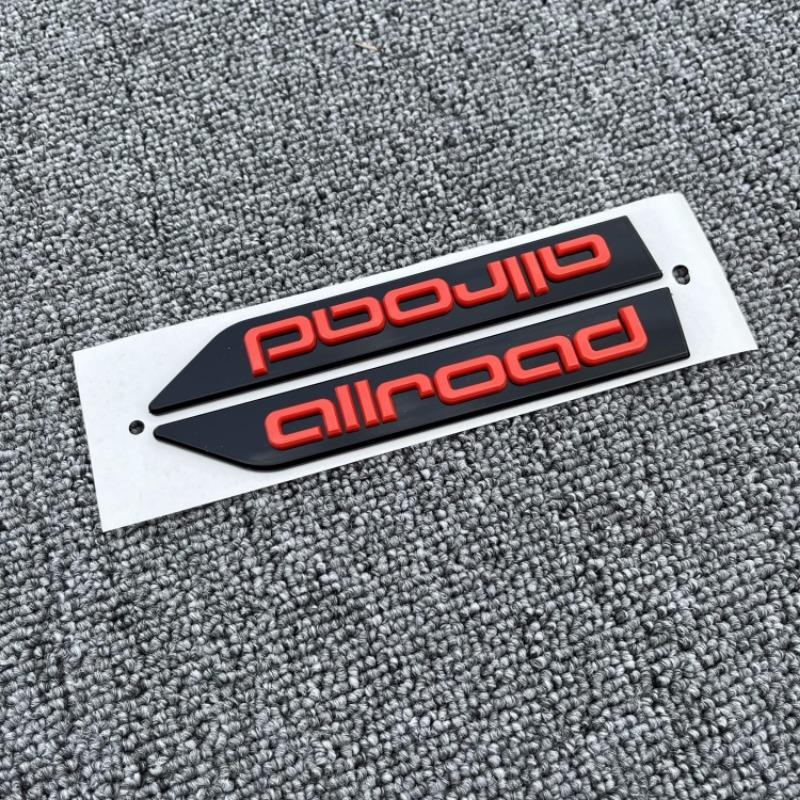 2Pcs 3D ABS Emblem Decal Car Fender Side Logo Badge Sticker for A6 A3 A4 A7 Q2 Q3 Q5 Q7