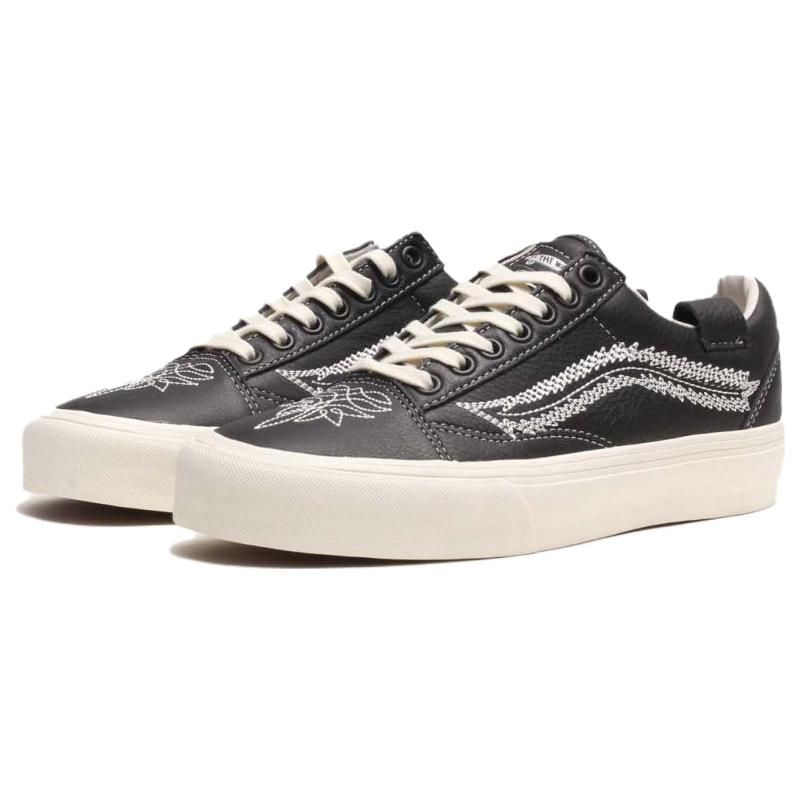 Vans Shane Gonzales X  Old Skool Vlt Lx Durable Breathable Low-Top Skate Shoes Unisex Sneakers Black White VN0A4BVF1KP1