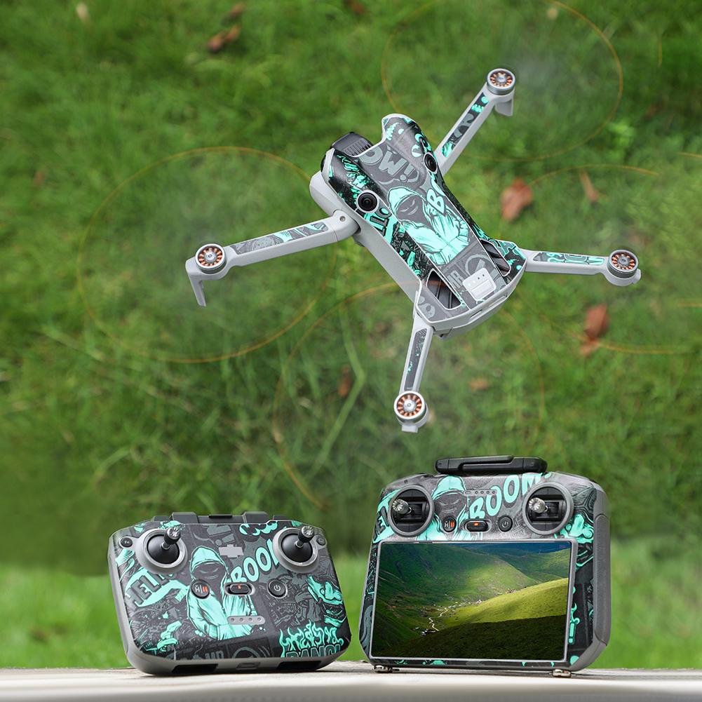 Spersonalizowana Naklejka Kreatywny Wzór Naklejka DIY z Naklejką Ochronną na Otwór Wentylacyjny do DJI Mini 4 Pro