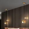 Modern Simple Crystal Pendant Light Luxury Bedroom Bedside Hanging Lamp Nordic Minimalist Long Line Living Room Home Decor