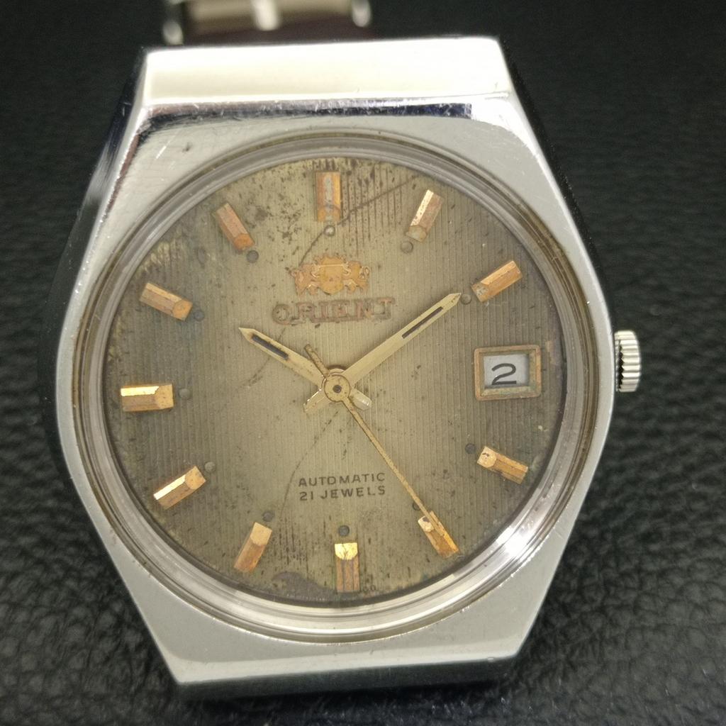 ORIENT AUTOMATIC 46941 VINTAGE JAPAN MENS ORIGINAL DIAL WATCH a701849-5
