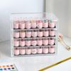 5Pcs 3/5G Empty Plastic Nail Art Cosmetic Round Containers Jar Small Sample Cream Pot Nail Gel Powder Box