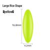 Silicone Olive-Shaped Fluorescent Fishing Float Tail Magnifier Bean