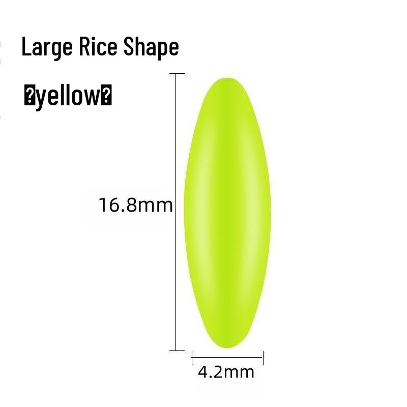 Silicone Olive-Shaped Fluorescent Fishing Float Tail Magnifier Bean