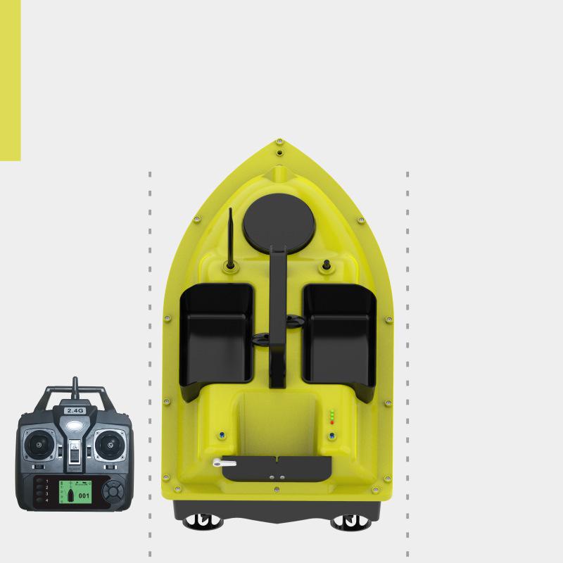 Fishing Boat GPS with Auto Return, 500m Remote Control, Bait Delivery, and Triple Storage Compartments