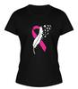 Cancer Ribbon Shirt Feather Breast Cancer Awareness Tee Cancer Strong Empower