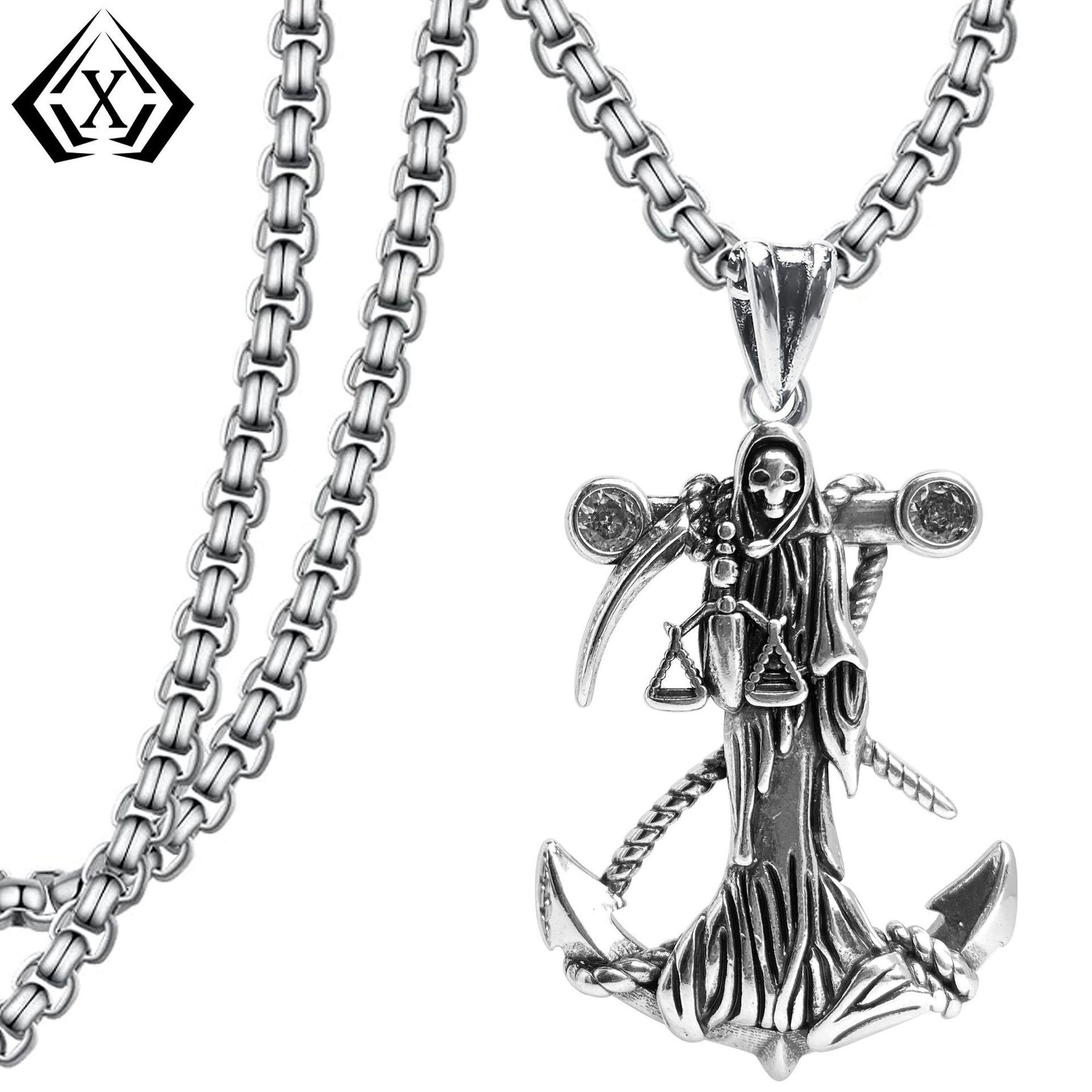 Мужское готическое панк-ожерелье с подвеской-якорем TK Curiosity