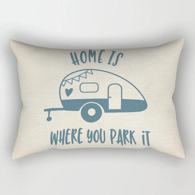 Nordic Sweet Home Light Blue Geometric Pillowcase Decorative Sofa Cushion Cover Pillowcase