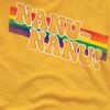 Mork And Mindy Mens Nanu Rainbow T-Shirt