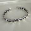 Xiaomi 100% Solid 925 Sterling Silver Retro Bracelet for Women Men Vintage Handmade Double Layered Strip Simple Bracelet Birthday Gift