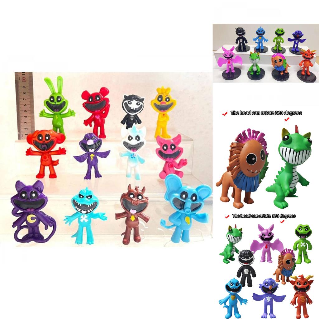 Delightful Pvc Smiling Animal Models For Fun Office Accessories And Playtime Collectibles In Assorted Sizes