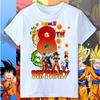 2026 Summer New Dragon Ball BIRTHDAY Kids Shirt Boy Girl Tshirt 012 Years Old Fashion Casual Y2K Shortsleeved Trendy Clothing