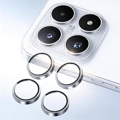 Next-Gen 3D Matel Ring Glass Camera Protector For Xiaomi 17 Full Coverage Anti-Scratch Camera Split-Type Protector