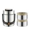 304 Stainless Steel Insulated Food Bucket Multi Layer Vacuum Lunch Box Insulated Food Jar  Picnic