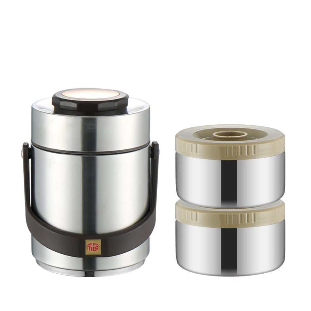 304 Stainless Steel Insulated Food Bucket Multi Layer Vacuum Lunch Box Insulated Food Jar Picnic
