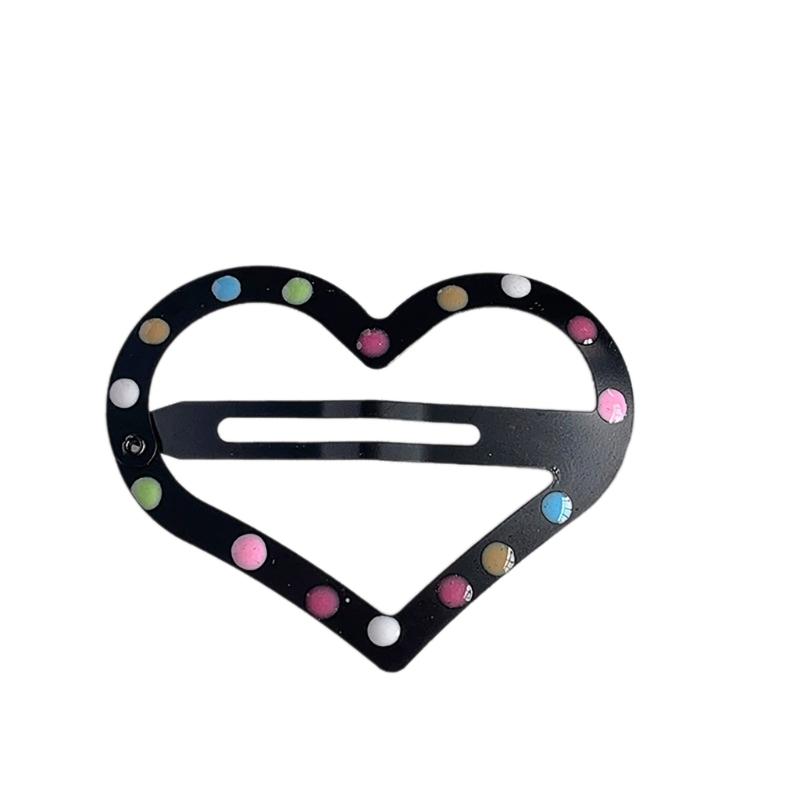 

Harajuku Colorful Dots Hair Clip for Girl Teen Christmas Stocking Filler Hairpin Carnivals Party Photography Hair Clip чорний