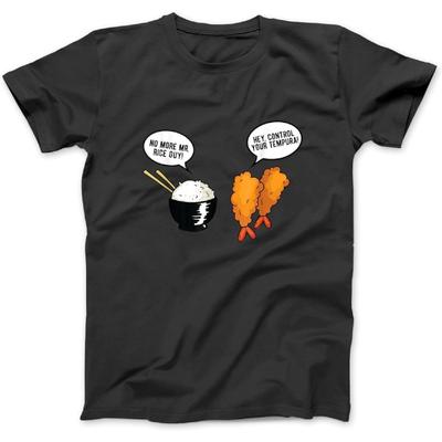 Funny Asian Food Gift Pun Humor Food Graphic Rice Tempura T-Shirt WTE Womens Mens Unisex Hoodie Tank Top, Longsleeve Black