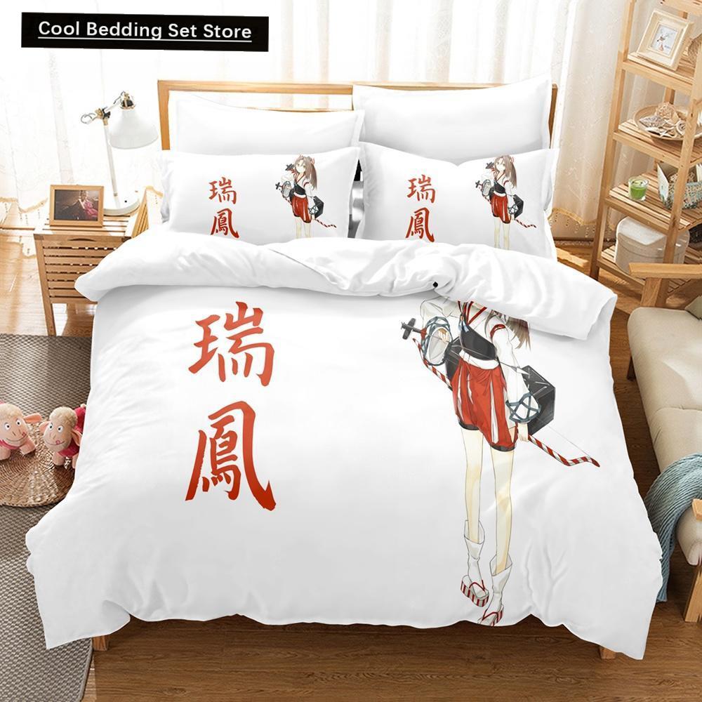 Zuihou (Kancolle) Bedding Set Single Twin Full Queen King Size Bed Set Aldult Kid Bedroom Duvet Cover Sets Print Bed Sheet Set
