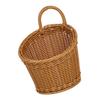 Vintage Wall Mounted Storage Basket Decorative Hanging Organizer For Home With Durable PP Plastic Construction