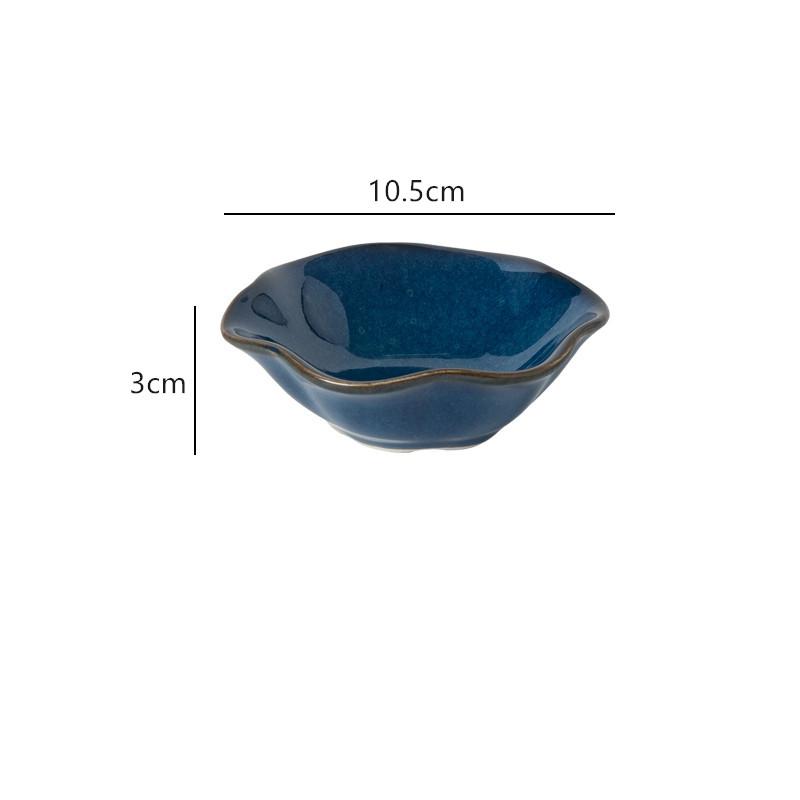 4-inch High-quality Ceramic Plate Creative Barbecue Seasoning Dish Dumpling Soy Sauce Dish Japanese Sushi Plate Kitchen Supplies