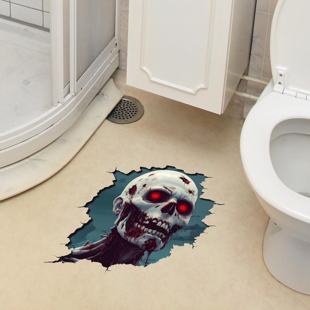 Halloween Horror Zombie Floor Stickers Bedroom Living Room Decoration Home