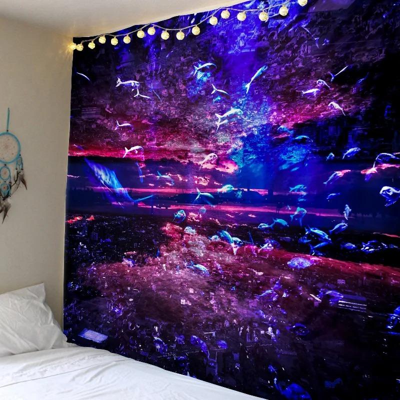 Декоративный гобелен с океанской акулой — фото 4