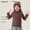 MQDMINI Kids' Anti-Static Antibacterial Mock Neck Long-Sleeve T-Shirt