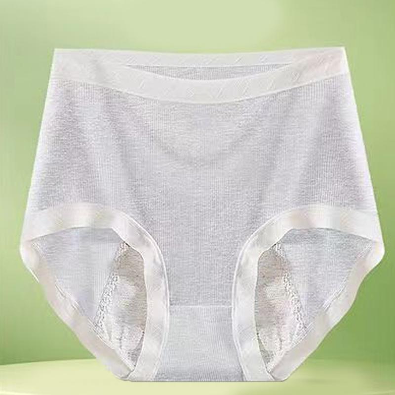 Comfortable Plus Size Anti-Bacterial Modal Panties for Menstrual Use L серый