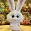 Rabbit Boss Plush Doll - The Secret Life of Pets Big-Eyed White Bunny with Carrot - Stuffed Toy Gift