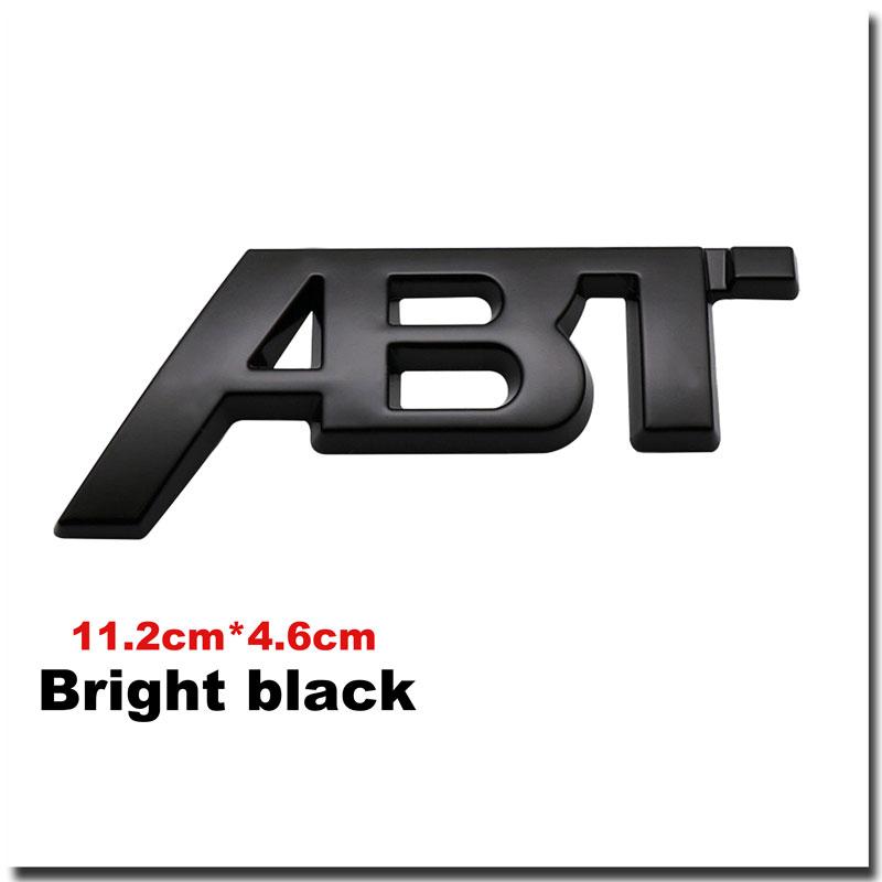 3D Metal ABT Car Trunk Sticker For Golf Polo Sagitar A3 A4 A5 A6 Intake Grille Decoration Accessories