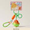 Cute Cartoon Wood-carved Style Realistic Little Bird Car Keychain Doll for Children's Schoolbag Hanger, Bag Decoration, Gift