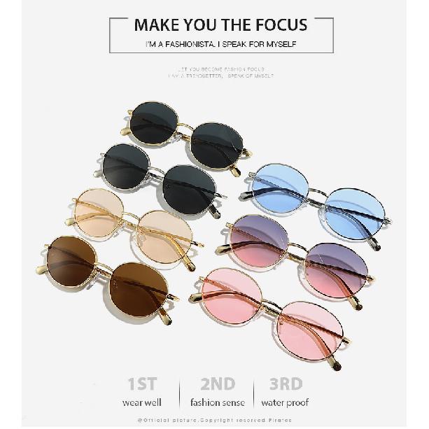 26 Metal-framed sunglasses, suitable for both men and women, offering UV protection