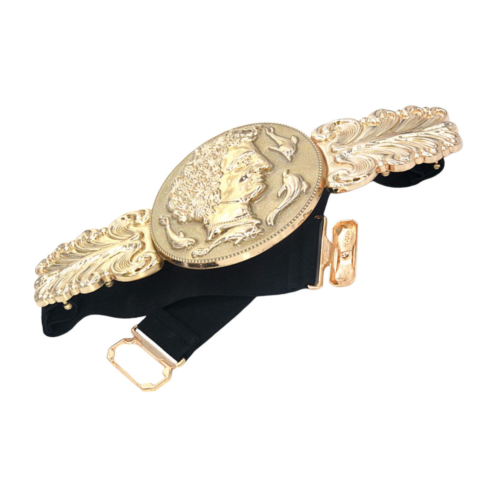 Модный Дизайн Пояса Эластичный Корсет для Талии с Металлической Круглой Деталью для Женщин Эластичный Декоративный Пояс для Талии A