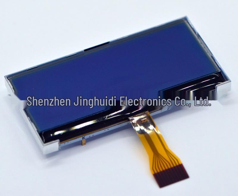2.6" Blue Negative Display LCD Screen with White Text (SPI JHD12848-G76BFW-B)