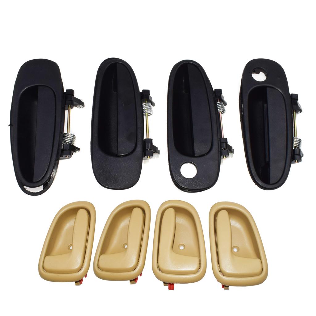 4/ 8/ 9 Pcs Car Outside or Ide Door Handle Front Rear Left Right or W./ Door Lock For Toyota Corolla 1993 1994 1995 1996 1997