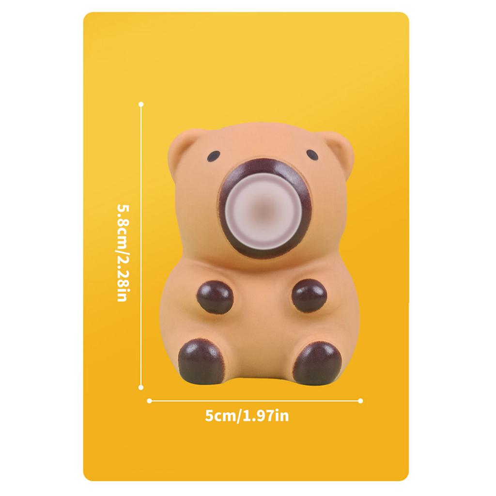 Nowość Dmuchająca Bańki Kapibara Figurka Zabawka do Ściskania Nowość Gag Zabawka Stołowa Odprężająca Ściskanie Zabawka Stresowa Kapibara