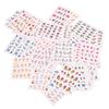 50 Ark Nail Art Overføringsklistremerker 3D Blomsterdesign Manikyr Tips Dekal Dekor