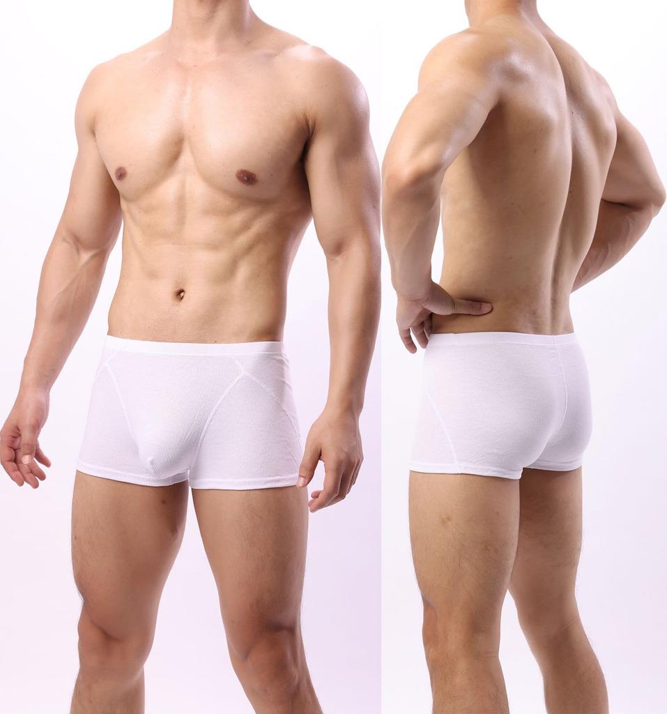 Whaninti Boxershorts mit verstärktem weichem Bundgröße Herren Low-Rise (4 Packung), Leicht, Schweißableitend, Schnelltrocknend, Atmungsaktiv, U-förmige Rippen,