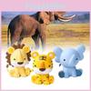 Charming Pvc Cartoon Animal Ornaments With Tiger Lion And Elephant Designs For Kids