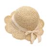 Children's Wide Brim Straw Sun Hat for Summer - Age 1-5, Lightweight, Stylish, and Sun Protective