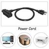 Multipurpose Professional 14AWG Power Cable Cord With Double Outlets NEMA 5 15P to C13 and 5 15R High Performances