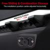 For Tesla Cybertruck 2024 Car Equipment 4 Hooks 2 D-rings 1 Opener Black Aluminum Rear Bucket Pull Ring Track Accessories Set