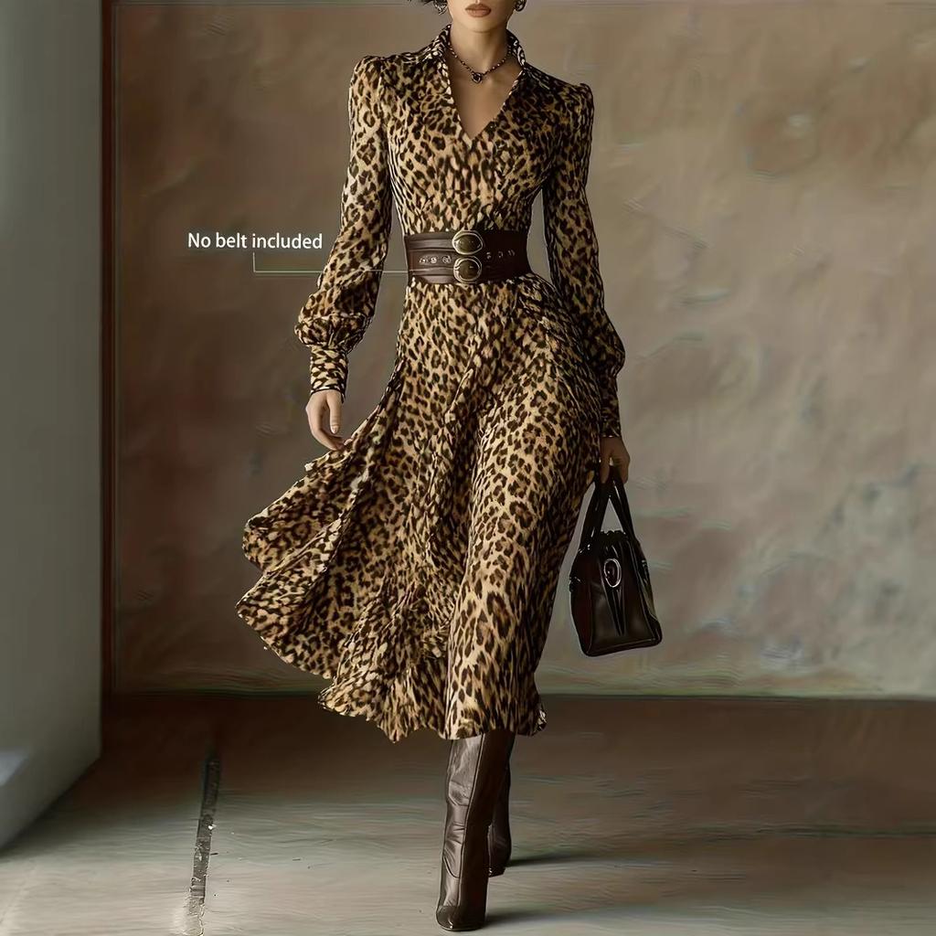Women Black White Geometric Print V Neck Bell Sleeve Asymmetrical Hem Maxi Dress