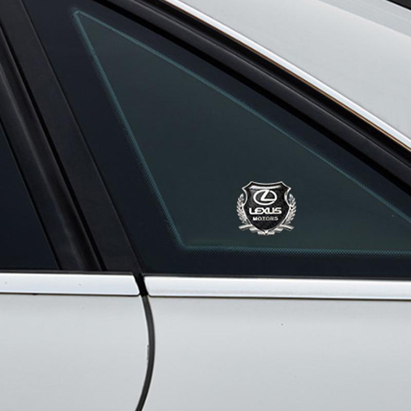 2 Pezzi Emblema Logo Auto Adesivo Metallico per Finestrino Bagagliaio Accessori Per Lexus F-SPORT ES RX NX LS UX LM LX GX LC RZ IS CT GS RC HS SC TX