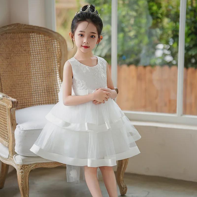 Summer Princess Dress for Girls - High-End Tulle Skirt & Flower Girl Catwalk Costume