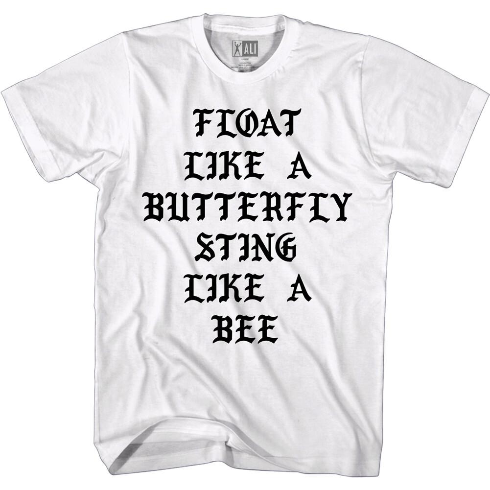 Muhammad Ali Float Like Butterfly Men T Shirt Gothic Sting Like a Bee M